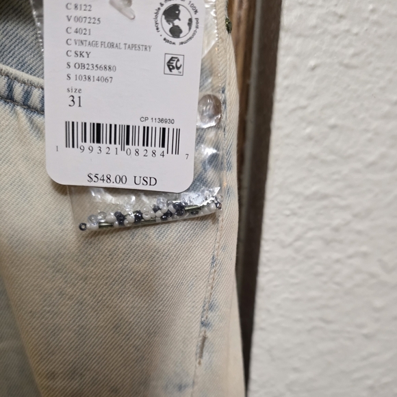 NWT WE THE FREE Mi Amore Wide-Leg Jeans Size 31 - Picture 7 of 13